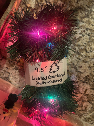 Lighted Christmas Garland, 9.5’   MTS|125099