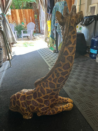 Giraffe Cement Figure 30inch  MTS|83793