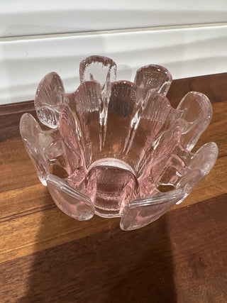 Viking Glass Finnish Crown Pink Votive RSV|69943