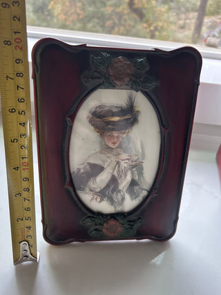 Vintage Holiday Red Photo Frame -RSV|129564