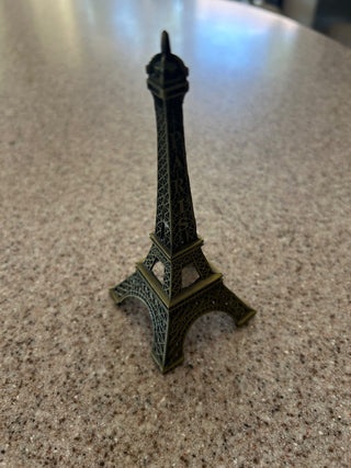 Small metal Eiffel Tower