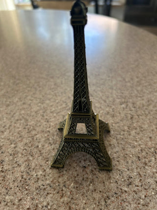 Small metal Eiffel Tower