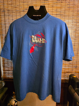 MTS Vtg Gama Go Blue Giant Squid Tee *XL*|120227