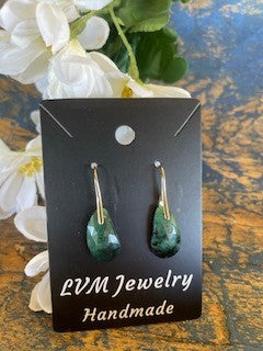 15.9 Ct. Natural Green Sapphire Rose Cut Earrings RCD|117260