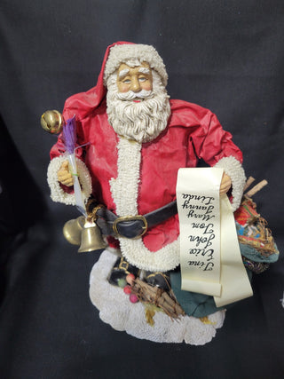 Fabric Mache Santa w/Name List|133851