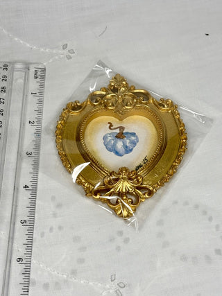 Original Watercolor Blue Pumpkin Magnet Large Heart RSV