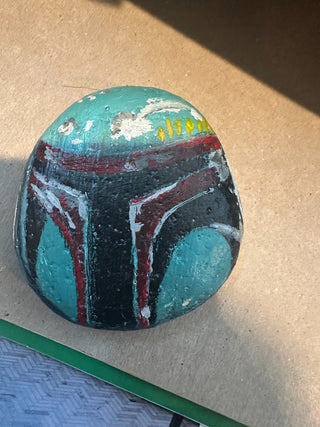 Painted Rock - Boba Fett - Star Wars RCD