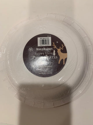 Christmas paper plates  7” Owl|125661