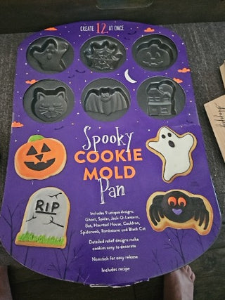 MTS-RM826-Spooky cookie mold pan