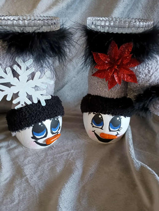 snowman candle set ( 2 items) rsv|123422