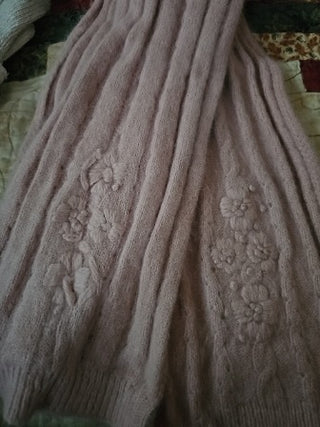 Dusty Pink Cashmere Vintage Scarf