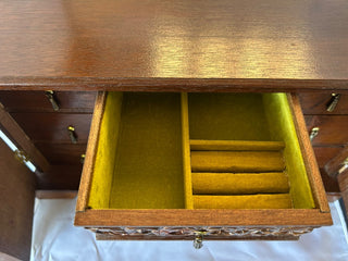 Vintage Mid-Century Wooden Music Jewelry Box RSV|105874