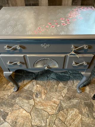 Gray/Silver  Cherry Blossom UpCycled Thomasville Buffet RSV|143763