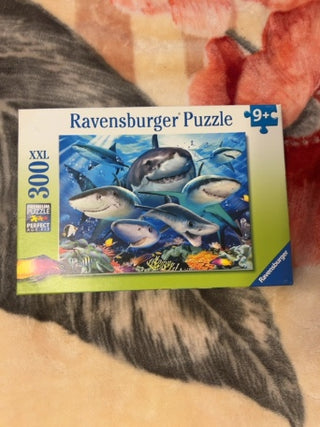 JP Ravensburger Smiling Sharks 300-Piece XXL Jigsaw Puzzle (Item #13225)