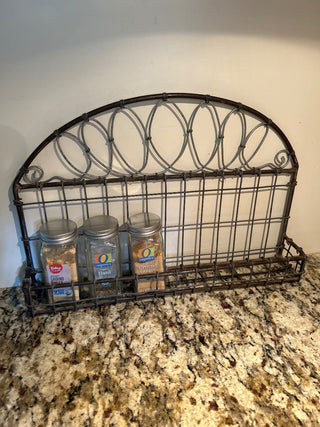 Metal and Wire Spice Rack   MTS