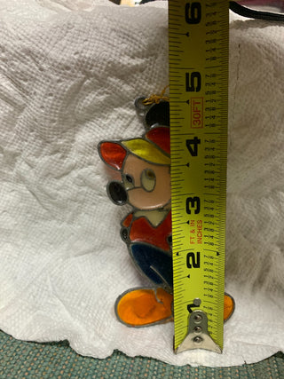 Vintage Mickey Stain Glass Ornament|126655