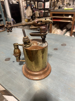 Vintage 1921 Clayton & Lambert Brass Blowtorch with Copper Torch #47 VV MTS|145310