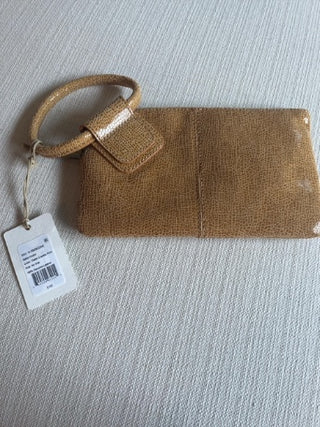 HOBO sable clutch cedar crackle print 100% genuine leather vintage