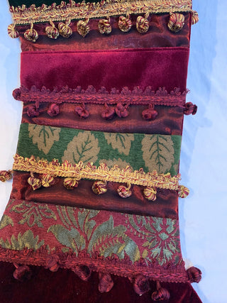 33” stocking/cardholder velvet brocade 5 pockets MTS|132243