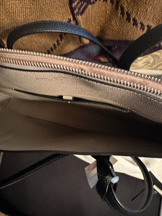 Kate Spade / Marguex Black and Tan Leather MD Tote #63 VV MTS|133512