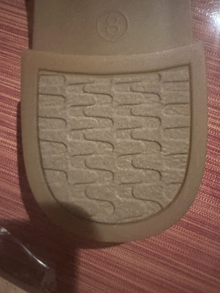 New Montego Bay Club Casual sandal size 8 Yellow and Cream #62 VV  MTS