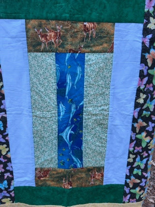 Handmade children’s quilt or tummy pad