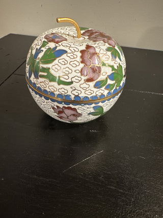 AJ - Vintage Cloisonne Apple Trinket Box MTS|64891