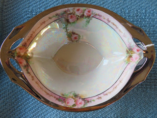 Vintage footed oval bowl MTS