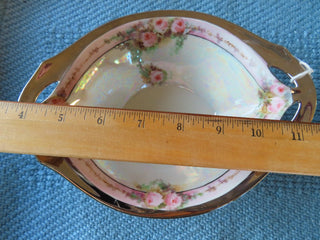 Vintage footed oval bowl MTS