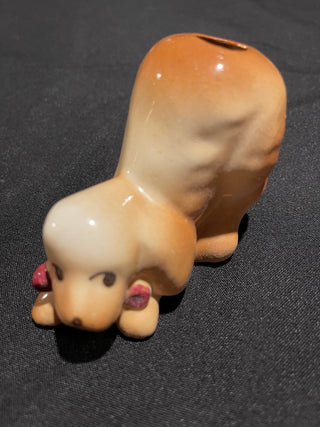 4"  Vtg Ceramic Spaniel Vase/ Pen Holder--SP RCD