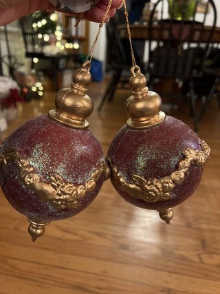 Flawed Ornament Lot of 2. No. 22 B-18 MTS