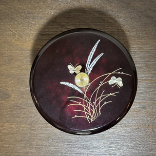 Vtg Japanese Lacquerware Butterfly Box MTS|87612