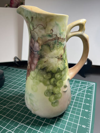 Ceramic Grape Pitcher signed Eva|53404