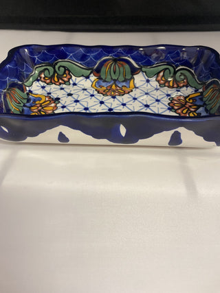 Vintage Talavera baking dish from Mexico rcd|75340