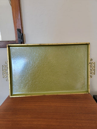 Green Moire Glaze Keyes Tray RCD
