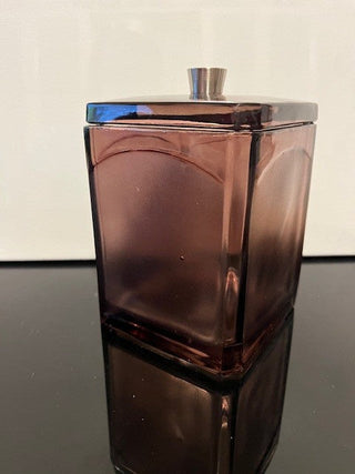 #1439 Brown Glass Cannister
