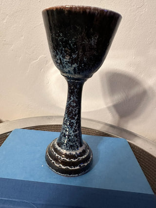 Pottery Chalice Blue 8" MTS|128350