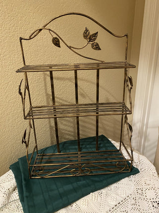 Bronze Wrought iron baker's rack