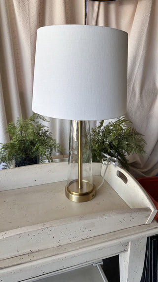 Glass and Brass Colored Lamp (LZD - RSV)|81355