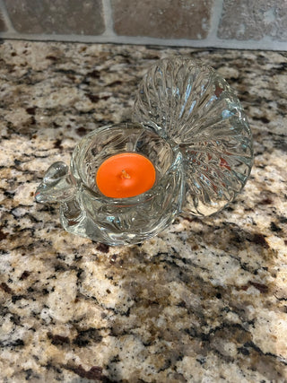 Vintage Avon Clear Glass Turkey Votive   MTS|116255