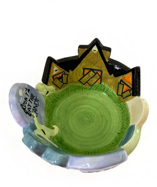 Vintage Dakin by Applause Halloween Haunted Ghost Ceramic Candy Dish Bowl #47 VV MTS