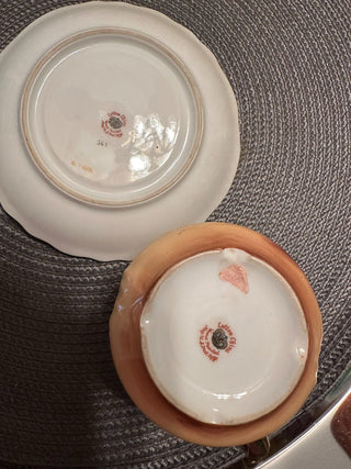 Vintage Teacup/Saucer Lefton Fruit MTS
