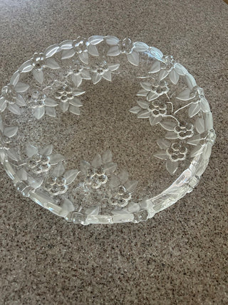 VTG Mikasa crystal serving platter