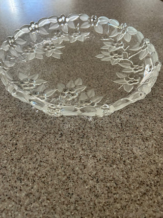 VTG Mikasa crystal serving platter