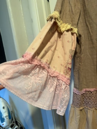 Boho duster patch work flooral
