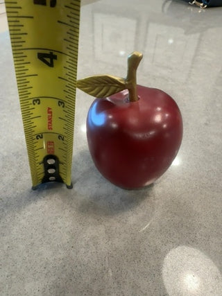 AJ - Wood Apple with Gold Stem/Leaf MTS