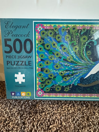 Jigsaw Puzzle for Adults - Elegant Peacock 500 pieces, new RCD|78624