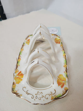 English Porcelain Floral Toast Rack RCD|82863