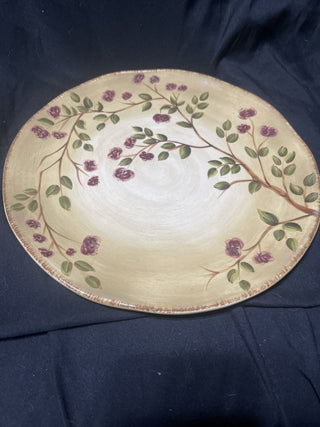 hand painted rustic plate rsv