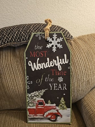 AD. Wonderful Time of The Year Wooden Sign